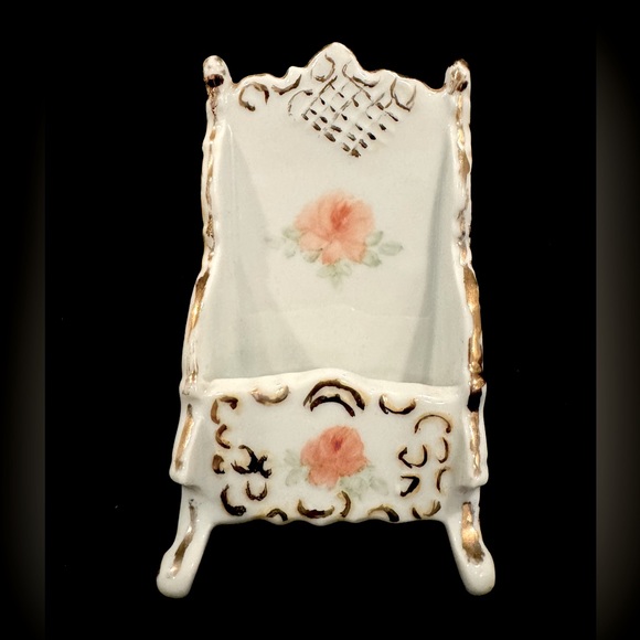 Vintage Porcelain Card Holder - Picture 1 of 4